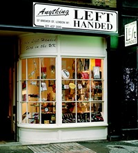 A antiga loja para canhotos em Londres