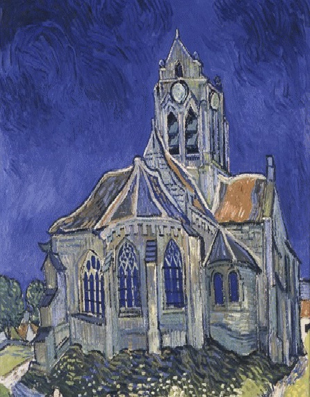 Van Gogh A igreja em Auvers-sur-Oise