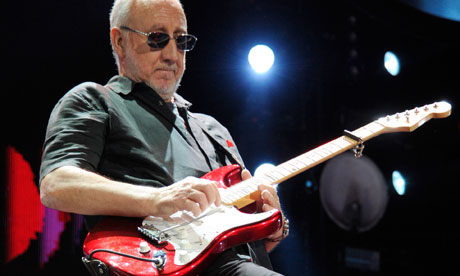 Pete Townshend on stage in New York, February 2013