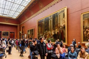 Louvre: Coroação de Napoleão antes do distanciamento