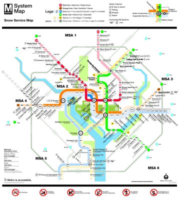 Mapa Metrô Washington
