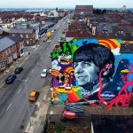 Mural gigante de Ringo Starr